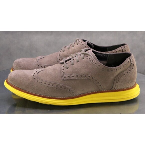 Cole Haan Lunargrand Men\'s Wingtip Oxfords Dress Shoes Sz 9 Nubuck Suede C10226 main image 9